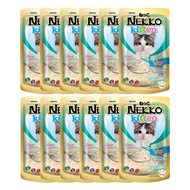 Nekko Pouch Wet Food For Cats Kitten Chicken Mousse Flavor Size 70 G.x12 Packs