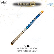 Tegek Ruas Pendek 35cm EXORI Dharma Pole Carbon 100% Joran Pancing Kaku