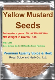 Yellow Mustard Seeds 100 Grams มัสตาร์ด  100 Grams