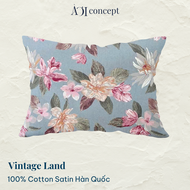 Vỏ Gối Nằm Cotton Hàn Quốc Cao Cấp À Ơi Concept Size 50x70 cm Bao Gối Nằm Hoa Văn mềm mát