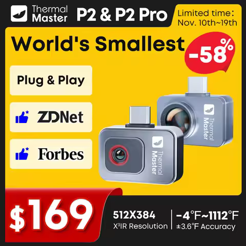 1112℉ P2 Car Diagnostics Thermal Camera Machine Repair Inspection HVAC Home Inspection Water Leakage