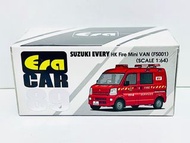 全新 未開封 Era Car No. 89 Scale 1:64 1/64 比例 合金 車仔 鈴木 Suzuki Every Mini Fire Van 香港 消防處 山頂 消防局 小型 消防車 F5001