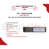 Compatible Transceiver SFP-10G-A12 SFP-10G-A13 SFP+ BiDi 10G 20km DDM SMF Single Mode Mikrotik Ubiqu