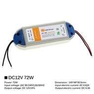 LED Lighting Transformers DC12V 18W 36W 72W 100W LED Driver Power Adapter For LED Strip 12V Power Su