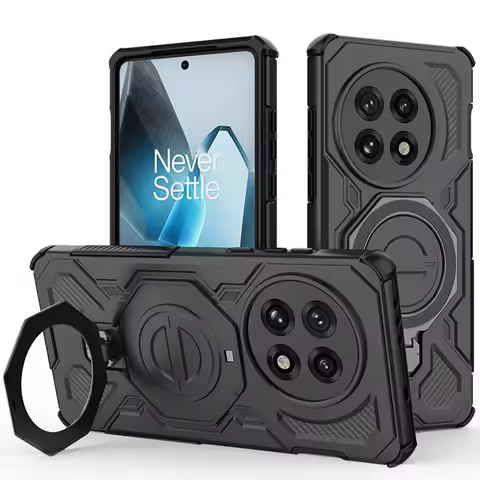 For Oneplus 15 5G Shockproof Case Armor Ring Stand Funda OnePlus 13 13S 13T 13R Magnet Back Cover On