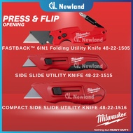 Milwaukee FASTBACK™ 6IN1 Folding Utility Knife / Flip Knife / Pocket Knife / Outdoor Knife (48-22-15