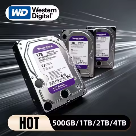 Western Digital WD Purple Surveillance HDD 1TB 2TB 3TB 4TB SATA 6Gb/s 3.5 Inch for Video Recorder Se