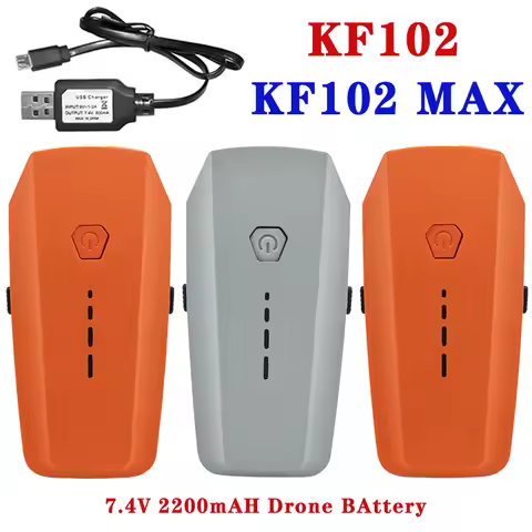 7.4V 2200mAh For KF102 Drones Battery For KF102MAX Drone Battery RC Quadcopter Spare Parts Accessori