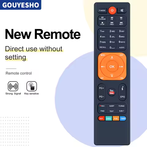New Remote Control For GTmedia V7S S2X v7s v7 hd v7 plus v7 pro v7 V8X max v8 nova blue UHD