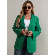 Plus Size Green Blazer 0XL