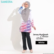Sameera Jersey Muslimah Active Wear White