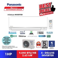[Built-in WIFI] Panasonic X-Deluxe Inverter Aircond R32 (KU) KU9AKH / KU12AKH / KU18AKH (1HP/1.5HP/2