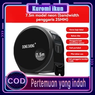 (30 years waterproof and stainless steel) Deli black technology neon ruler with imported measuring t