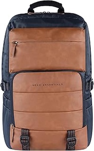 Double Decker 31L Large Water Resistant Faux Leather Anti-Theft Laptop Backpack/Office Bag For Men/W