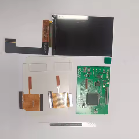 New GBA IPS LCD No Cut Shell Required Easy To Install 3.0 "IPS High Brightness LCD and Shell Kit for