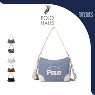 Polo Haus PHADV Wanita Eksklusif Denim Crossbody & Bahu Beg Baru Rekaan Wanita Sling Bag Cantik Mura