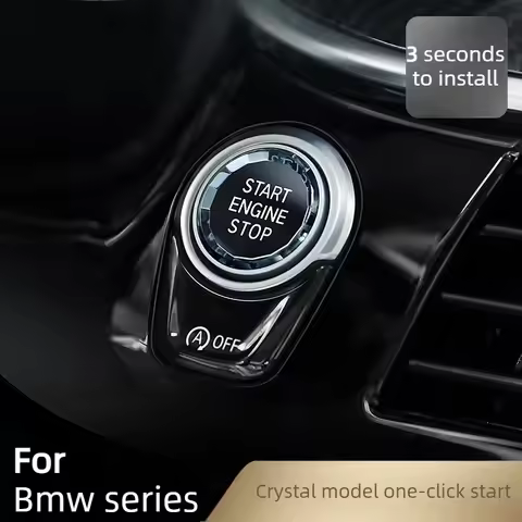 Car Start Stop Engine Switch Button Cover Crystal Style For BMW G30 G12 G08 G01 F10 F18 F20 F22 F06 
