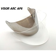 HELMET VISOR ARC - AF6 (CHROME / CLEAR)