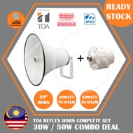 TOA Horn Set 20 Reflex Horn Speaker with 30watt/50watt/60watt TOA Driver Unit (TH652 / TU632M / TU65