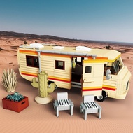 [NEW] Gobricks Moc Breaking Bad Pinkman Cooking Lab Rv Kereta Blok Bangunan Model Walter White Van M