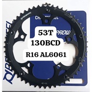 Prowheel Chainring Double 130 53T Non Narrow Wide ChainBcd 130 AlloyRing