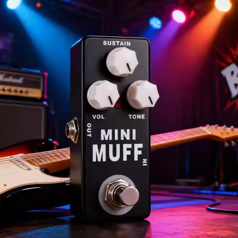 MOSKY Mini Muff Fuzz Distortion Electric Guitar Effect Pedal