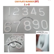 CAR PLATE NUMBER (BT) 1~0