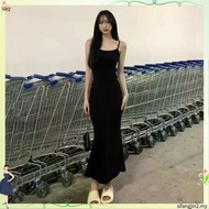 Skims Sexy Pink Black Peach Hip Sling Long Dress