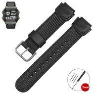 18mm Strap for Casio AE-1200WH/SGW-300/AQ-S810W/F91W Replacement Convex Canvas Bracelet for Men Wome
