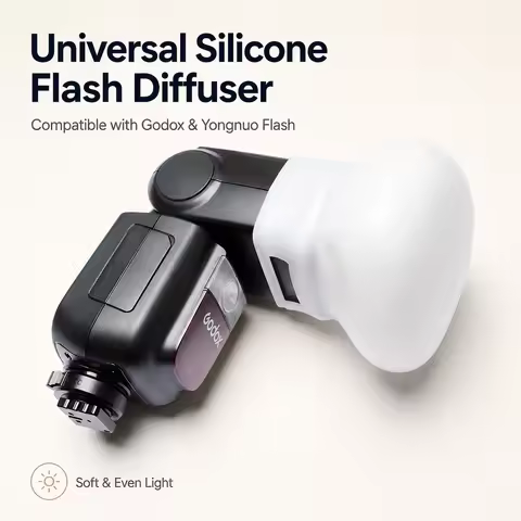 Universal Silicone Flash Diffuser Soft Dome for Godox AD200 AD200Pro V1 V100 V860III Canon Nikon Son
