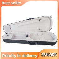 Violin Case 4/4 Size Professional Triangular Shape Violin Hard Case -Silver Inside Violin Parts New