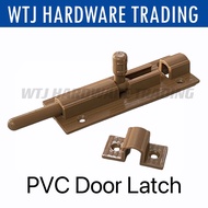 Bathroom PVC Door Latch/ PVC Latch/ SELAK PINTU TANDAS DAN TELINGA/ PVC Lock with screws 塑胶门插门闩