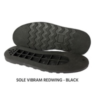 sol redwing caterpillar vibram hitam dan krem karet sol potong Odrey