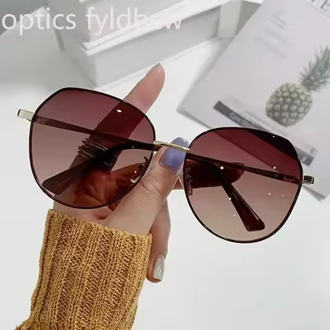 -100 -125 Custom Optical Prescription Women's Sunglasses Myopia Metal Sun-Shade Glasses Polarized Su