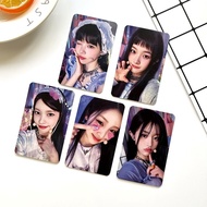 ILLIT M2 exclusive photocard — debut card, livestream card, lucky card, random postcard featuring Le