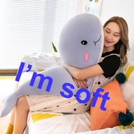 Cute whale plush toy doll whale pillow girl birthday gift