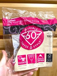 面交/郵寄 現貨！日本製 無漂白 咖啡濾紙 濾杯 v60 hario 100張 1-2杯份量 hand drip coffee paper filter  濾紙 手沖咖啡 工具