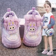 [YY] Girls Cartoon Cloth Shoes Rabu Cloth Girls Shoes Sequined Children Sports Shoes Girls Dad Shoes