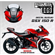 Decal Sticker Striping Variation FULLBODY SUZUKI GSX R 150 / GSX 150 R (SUZUKI ECSTAR MOTO GP) | Dec