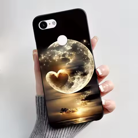 For Google Pixel 3 Soft Silicone Black Case For Google Pixel 3 XL Elegant Style Beautiful Pattern Su