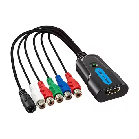 ABFN-HDMI-Compatible HD Converter 1080P 1.3 Ypbpr Red Green Blue Component To HDMI Plug And Play