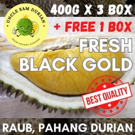 [Uncle Sam Durian] Dehusked FRESH Black Gold/MSW Durian from Raub, Pahang (BUY 3 BOX BG FREE 1 BOX BG)