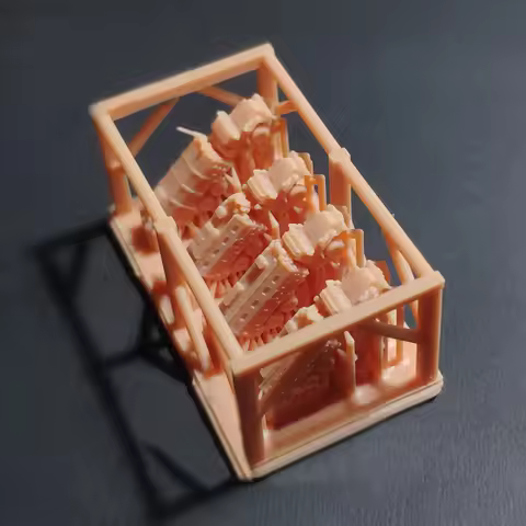 1Set 1/700 Scale Model Ural Tank Armor Maintenance Repair Vehicle Group Miniature MTO-UB1 Car Educat