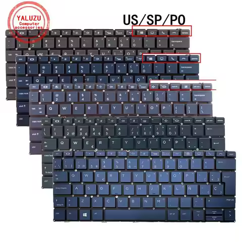 US/SP/PO English/Spanish/Portuguese NEW Laptop Keyboard For HP ELITE Dragonfly G2 MAX 13.3