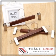 50 brown wooden pants hangers