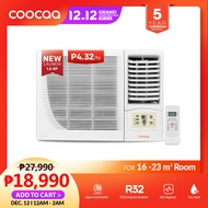 ♘❏Coocaa AW15I-1 Aircon Inverter Air Purify Window Type 1.5hp remote R32 Side discharge  220-230V,1P