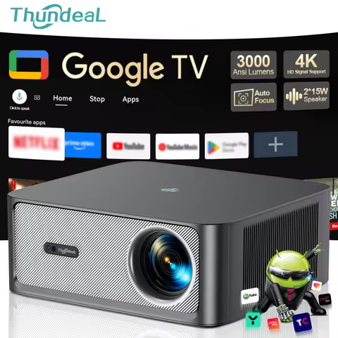 ThundeaL TD98Pro 4K Full HD Projector Official Licensed Google ATV Official TD98 Pro Home Cinema Gam