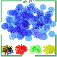 [Amleso] 100pcs Count Bingo Chips Markers for Bingo Card Adult Party Toys Mixed Color