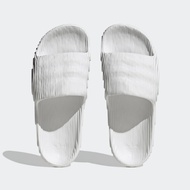 【adidas 愛迪達】ADILETTE 22 運動拖鞋/白/男女鞋-HQ4672/  UK7(25.5cm)