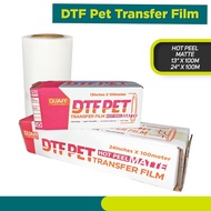 100meters Quaff DTF Film Roll Matte/Glossy Hot Peel DTF Transfer Film